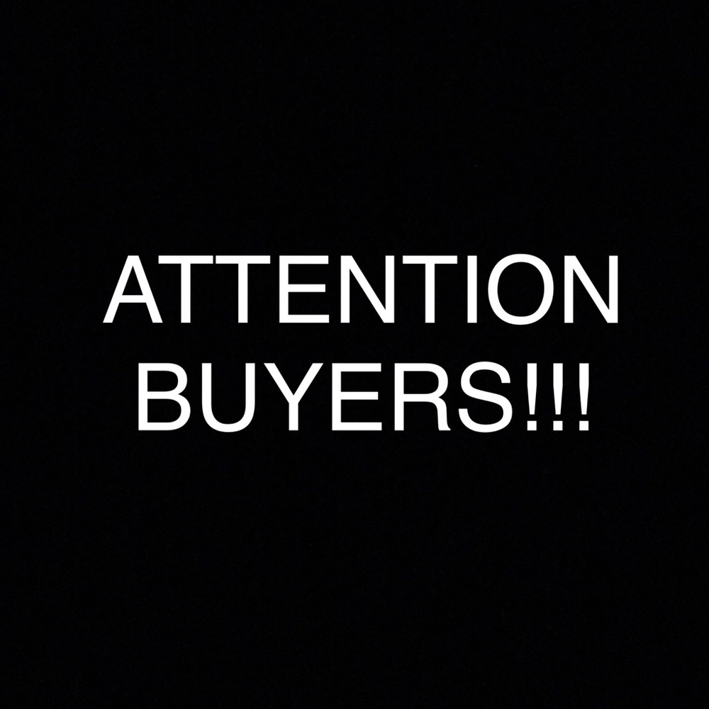 a note to my buyers